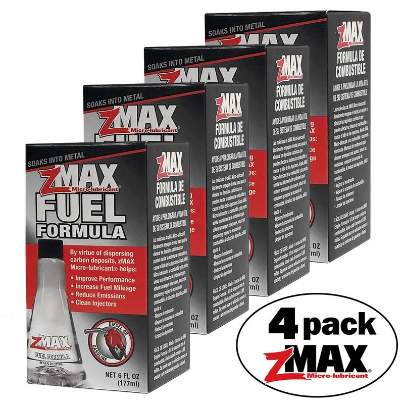 zMAX 58-106 - Fuel Formula - Easy to Use - Fuel Treatment Reduces Carbon Build-Up & Lubricates Metal Extending Life of Vehicle - Runs Efficiently Improving Gas or Diesel Mileage - 6 oz. - 4 Pack - Image 2